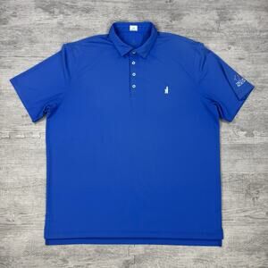 Johnnie-O x Troon North Golf Polo Shirt Blue Performance Preppy Men’s XL